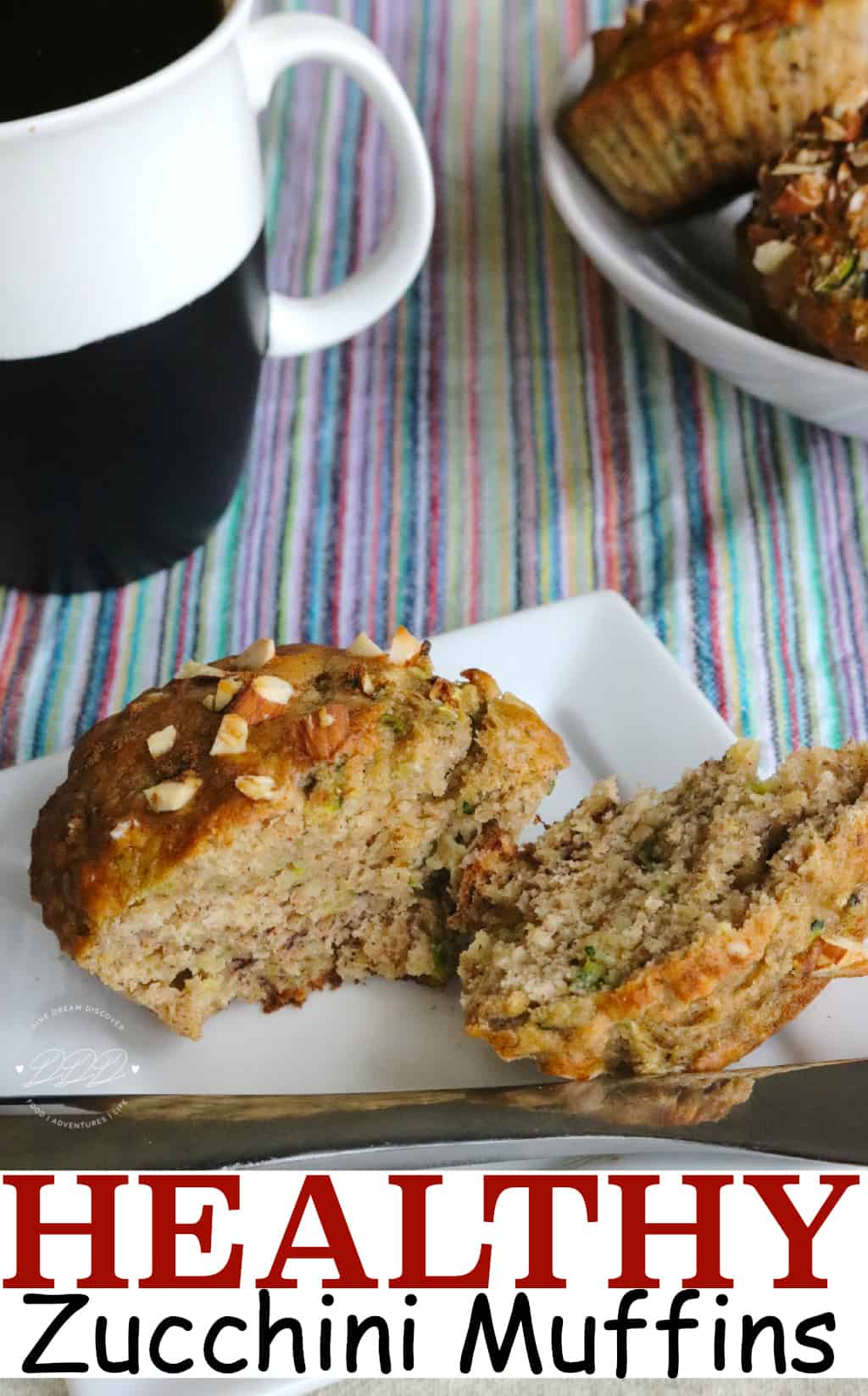 The Almond Banana Zucchini Muffins are healthy zucchini muffins made with almond meal which is similar to almond flour. These savory zucchini muffins are perfect for a grab-n-go breakfast. 