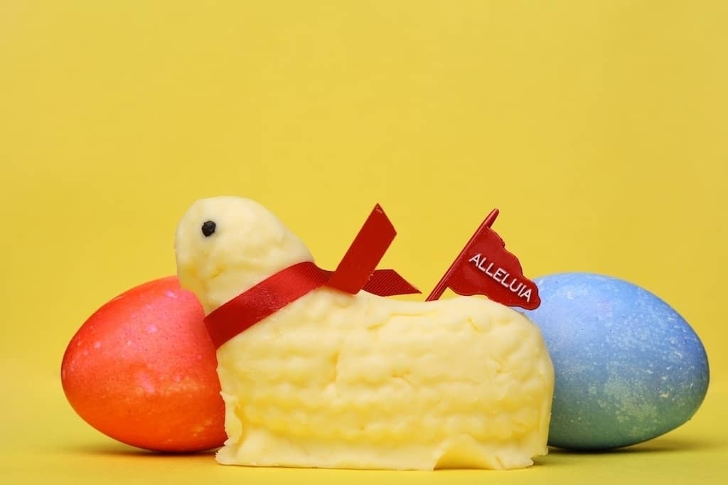 Easter butter lamb