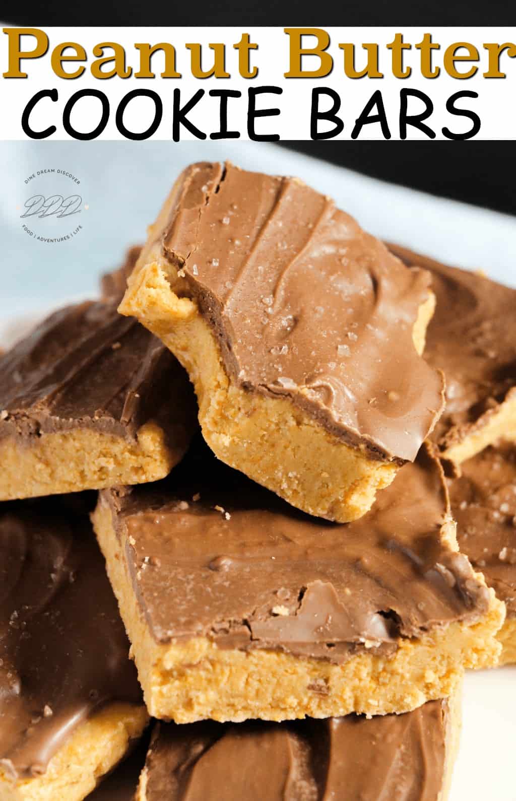 NO BAKE CHOCOLATE CHIP PEANUT BUTTER BARS RECIPE