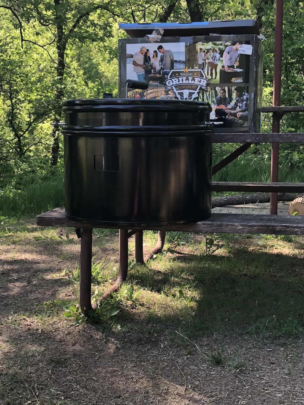 Looking like an old oil drum, the 4Grill Four in one Grill can grill, smoke, slow cook, and be your fire pit and is compact enough to take in your car.