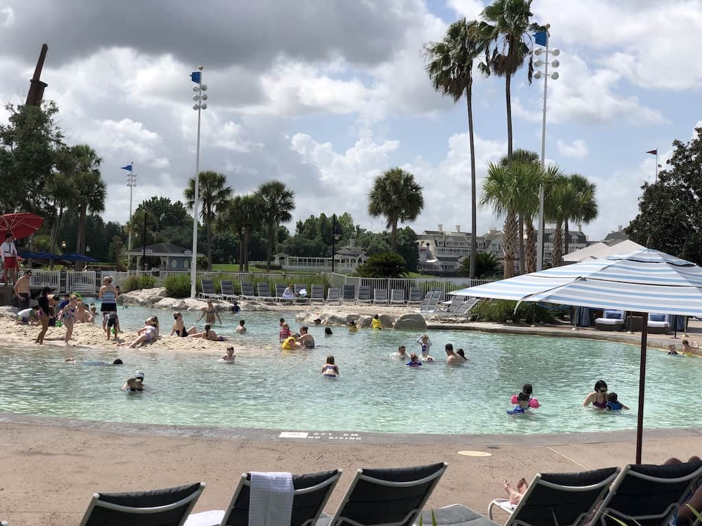 beach club sand bottom pool