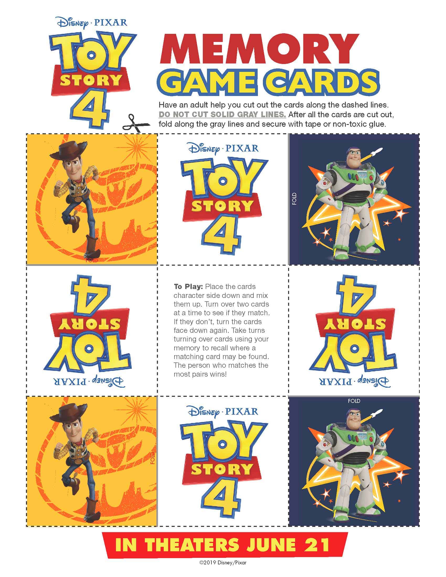 FREE Toy Story 4 Coloring and Activity Sheets | DINE DREAM DISCOVER