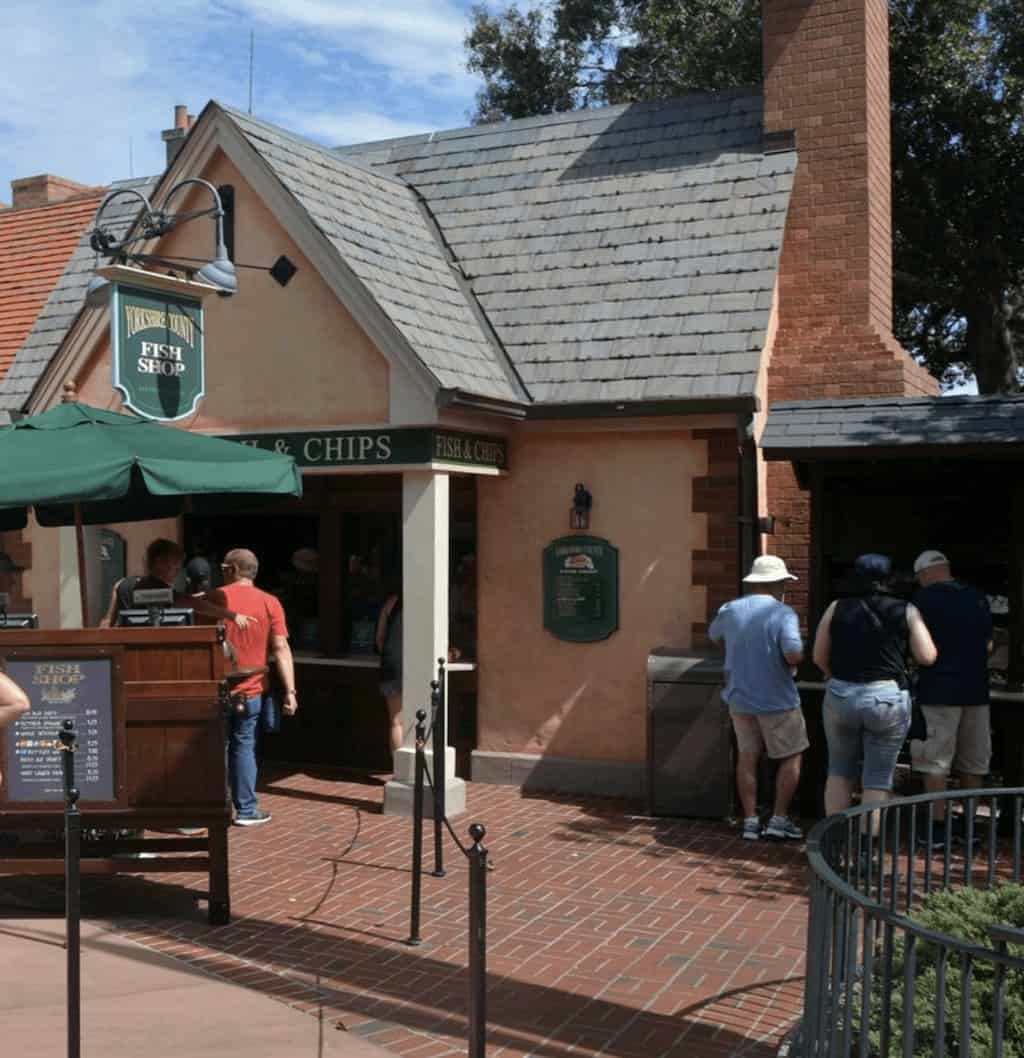 Located of course in the United Kingdom section of the World Showcase at Epcot you will find the best fish n chips in Walt Disney World.