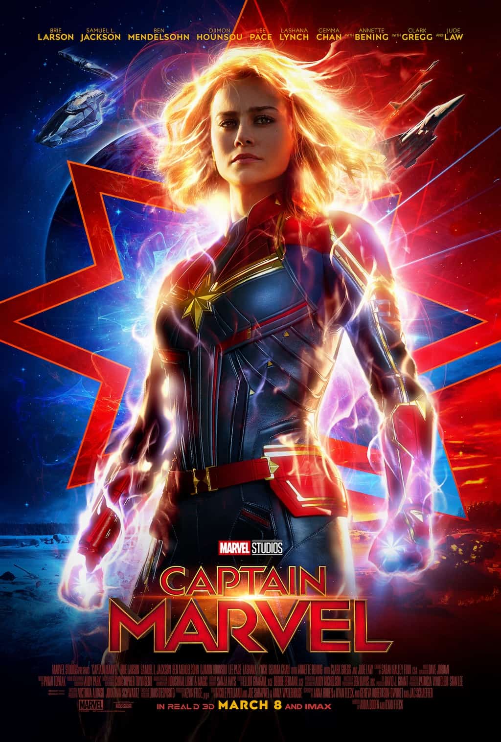 Who's the most powerful hero in the universe? Carol Danvers of course. Don't forget Goose the cat who steals the scene more than once. CAPTAIN MARVEL movie is a must see. 