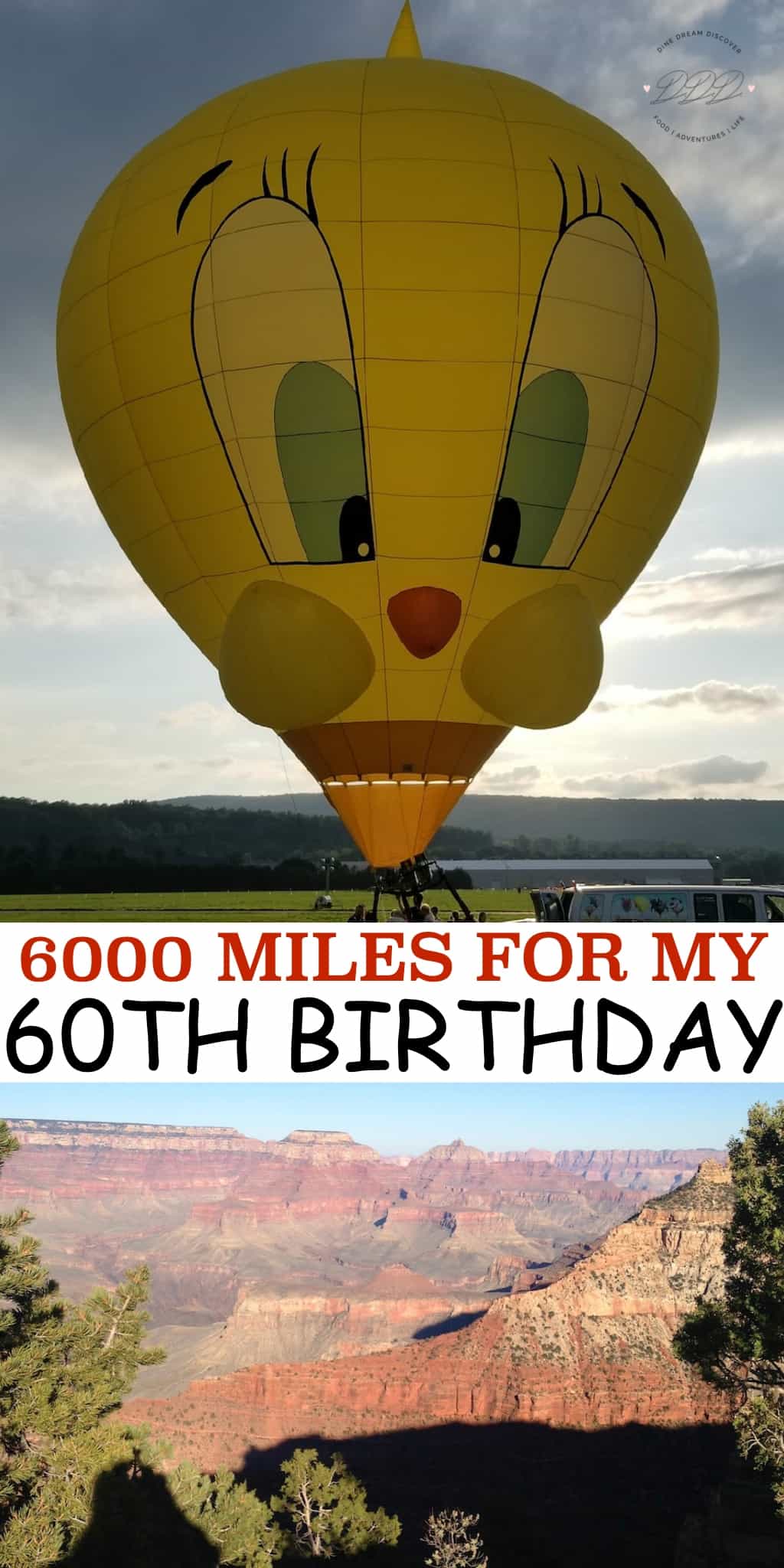 You only turn 60 once so why not celebrate your milestone birthday the way you want! We are headed out on a 6000 mile trip for my 60th birthday!