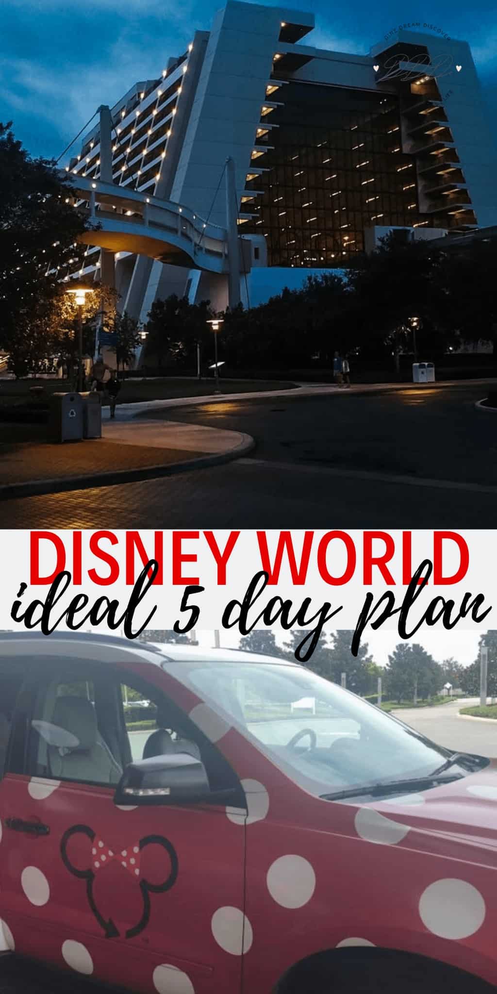 This 5 day Disney World plan is designed to structure the broad strokes of your Walt Disney World schedule so you can fill in the rest.