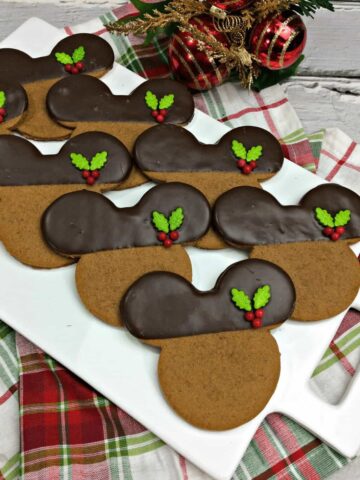 Gingerbread Mickey Mouse Cookies