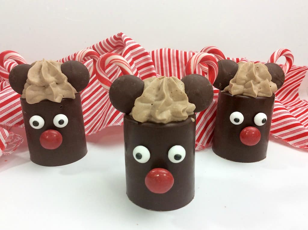 mickey mouse chocolate dessert cups