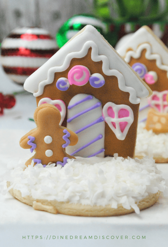 Gingerbread House Sugar Cookies | Dine Dream Discover