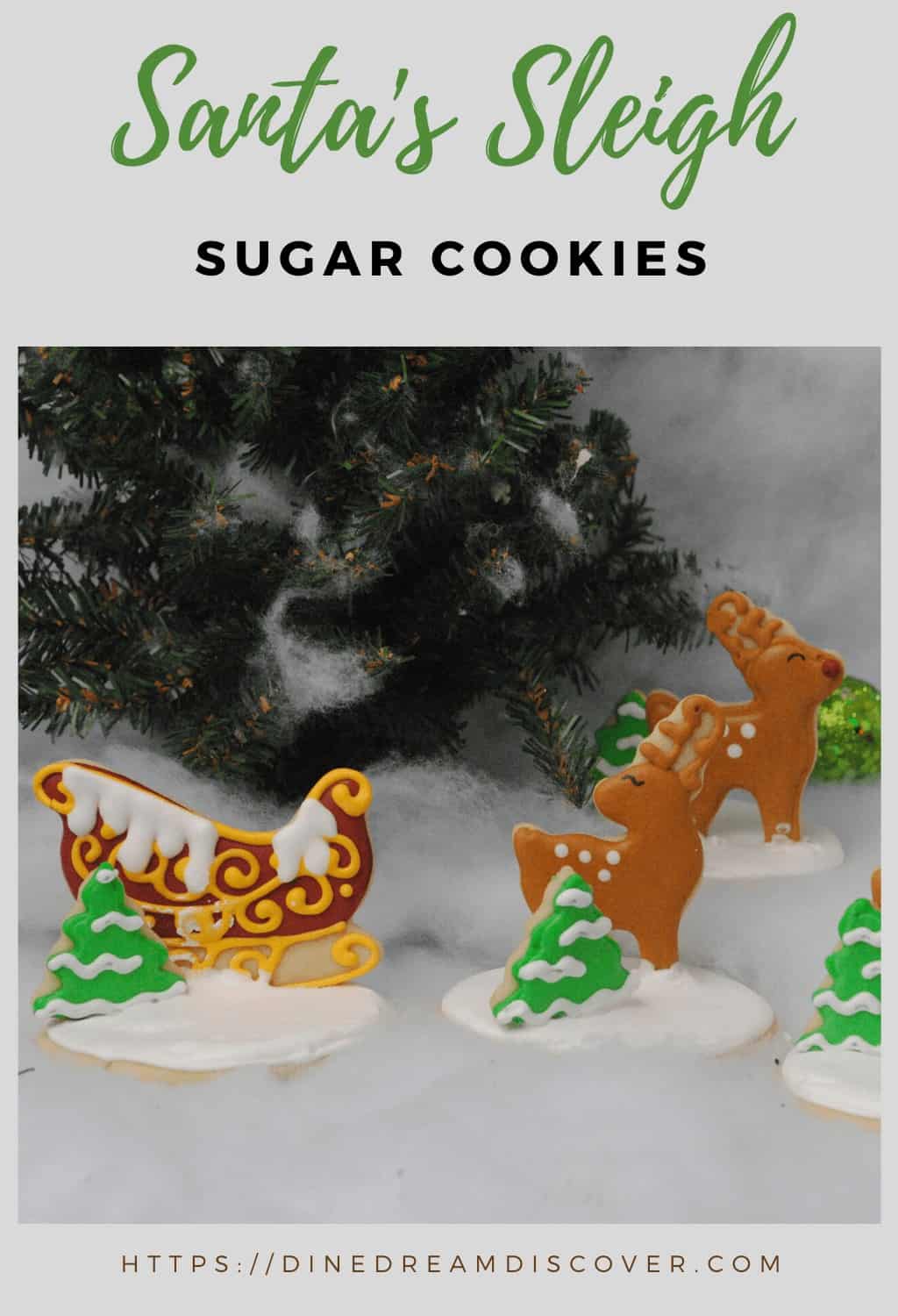  Santas Sleigh Sugar Cookies
