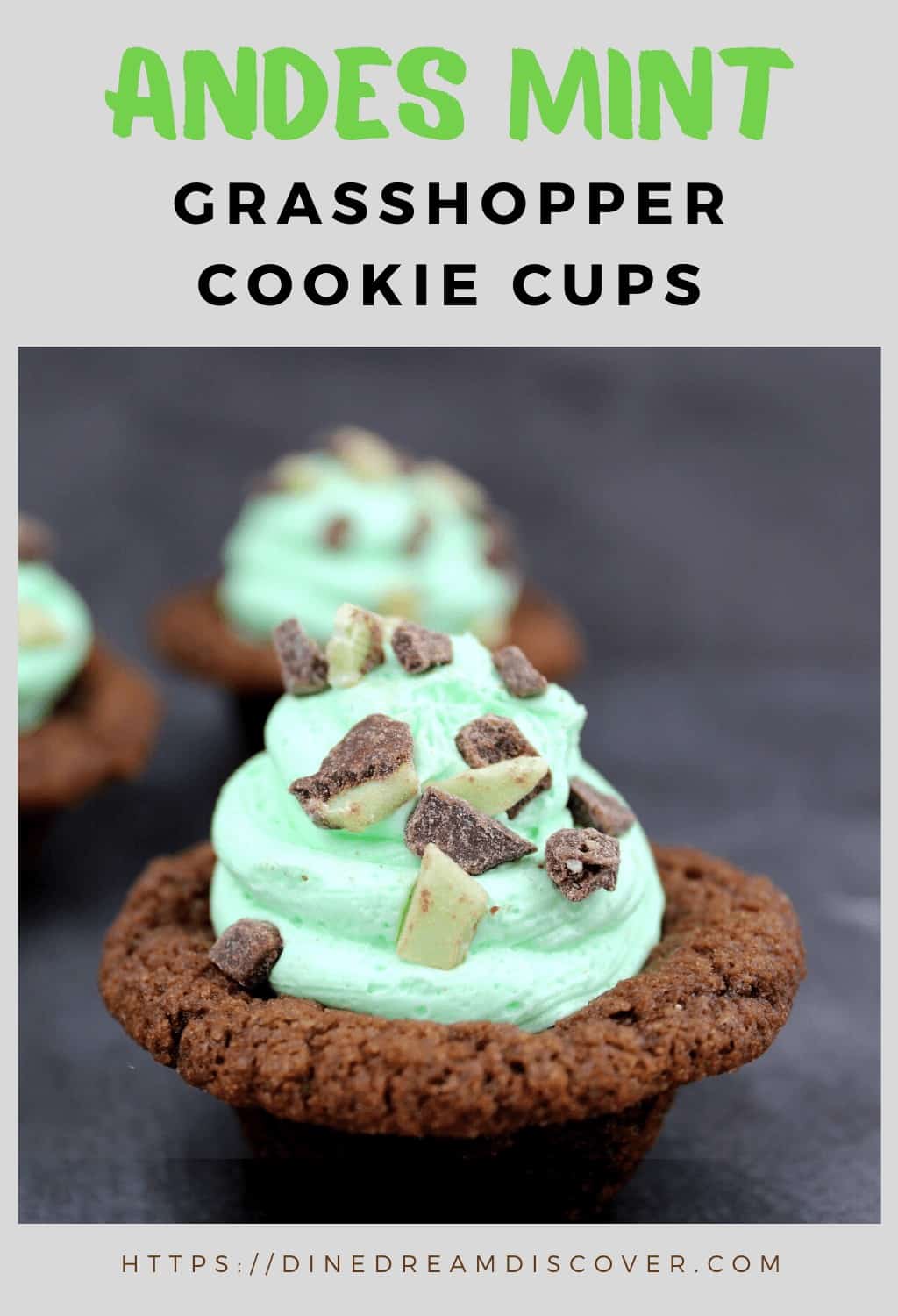 Andes Grasshopper Cookie Cups