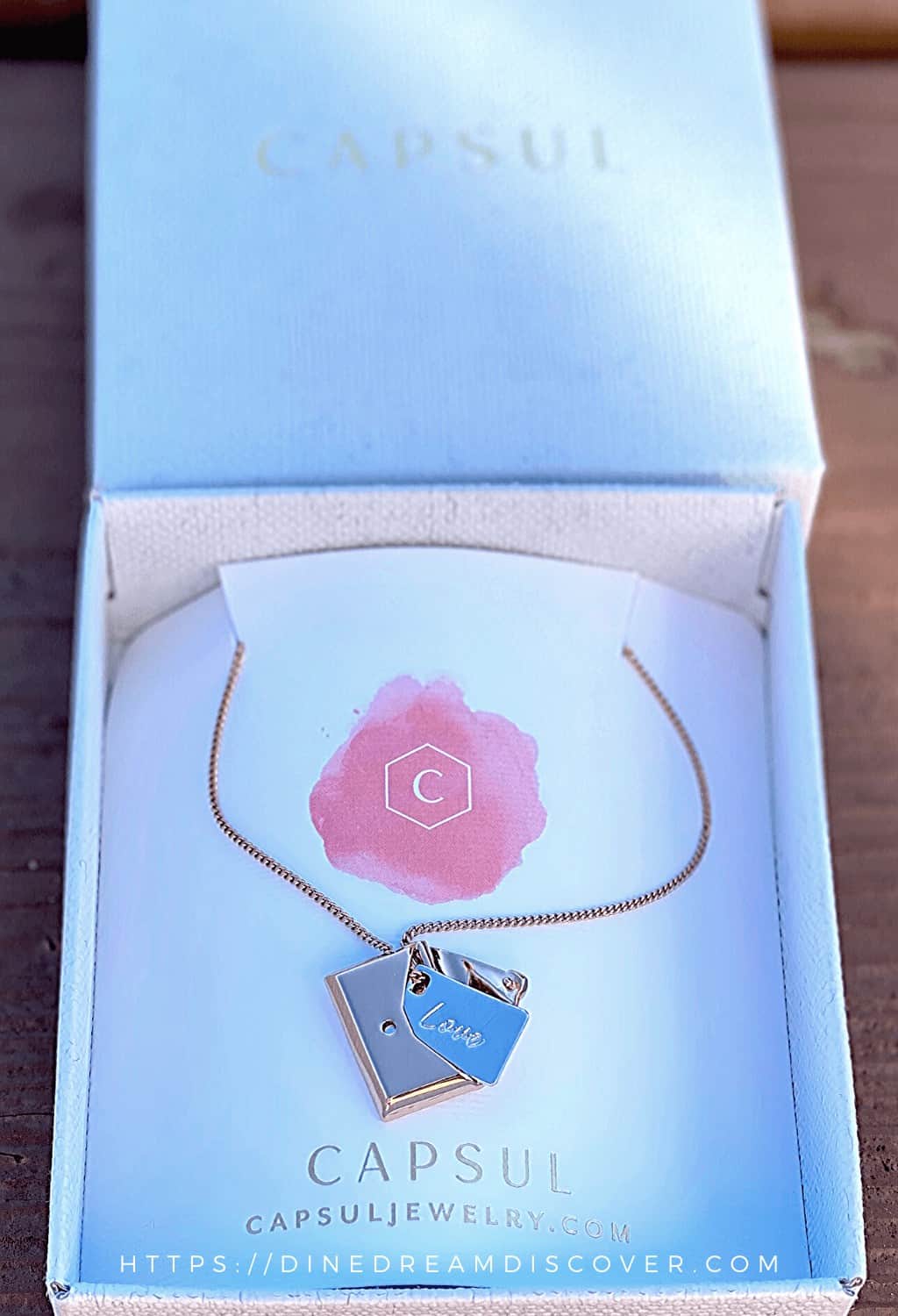 Envelope Locket Necklace