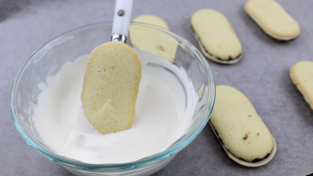 cookie dipped in white chocolate