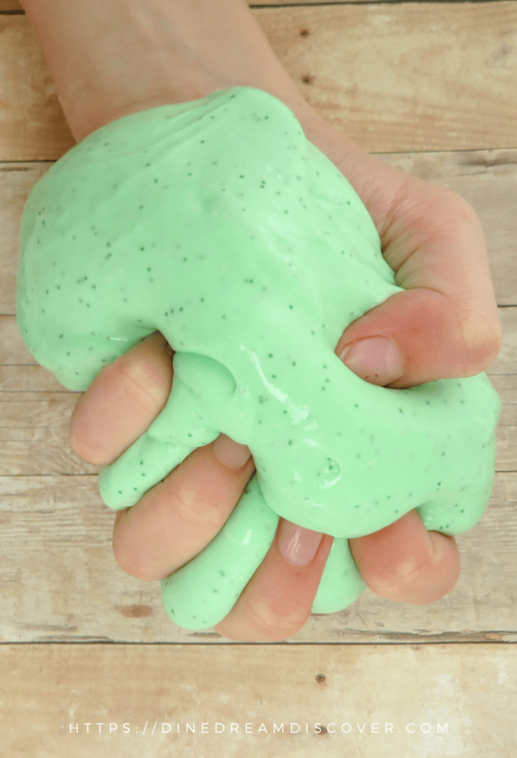 Homemade Glitter Gak slime flubber