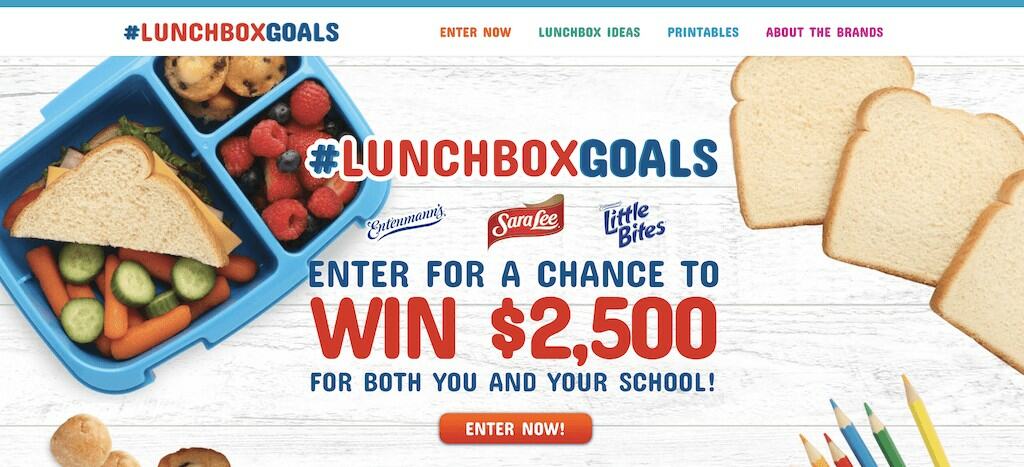 #lunchboxgoals sweepstakes