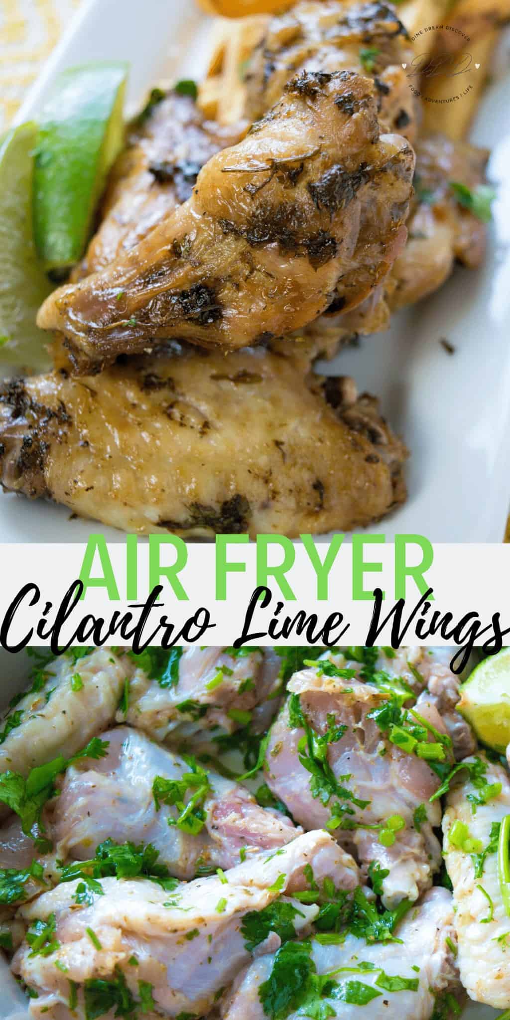 air fryer cilantro lime chicken wings