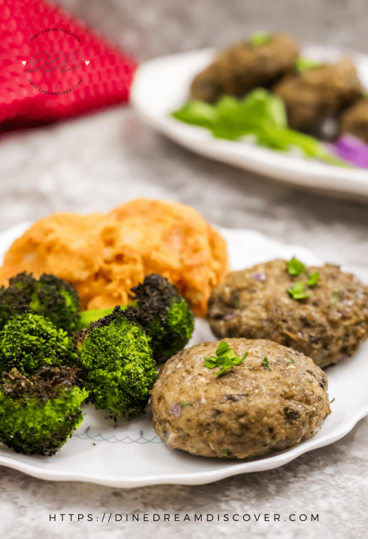 Air Fryer Turkey Mushroom Patties Dine Dream Discover