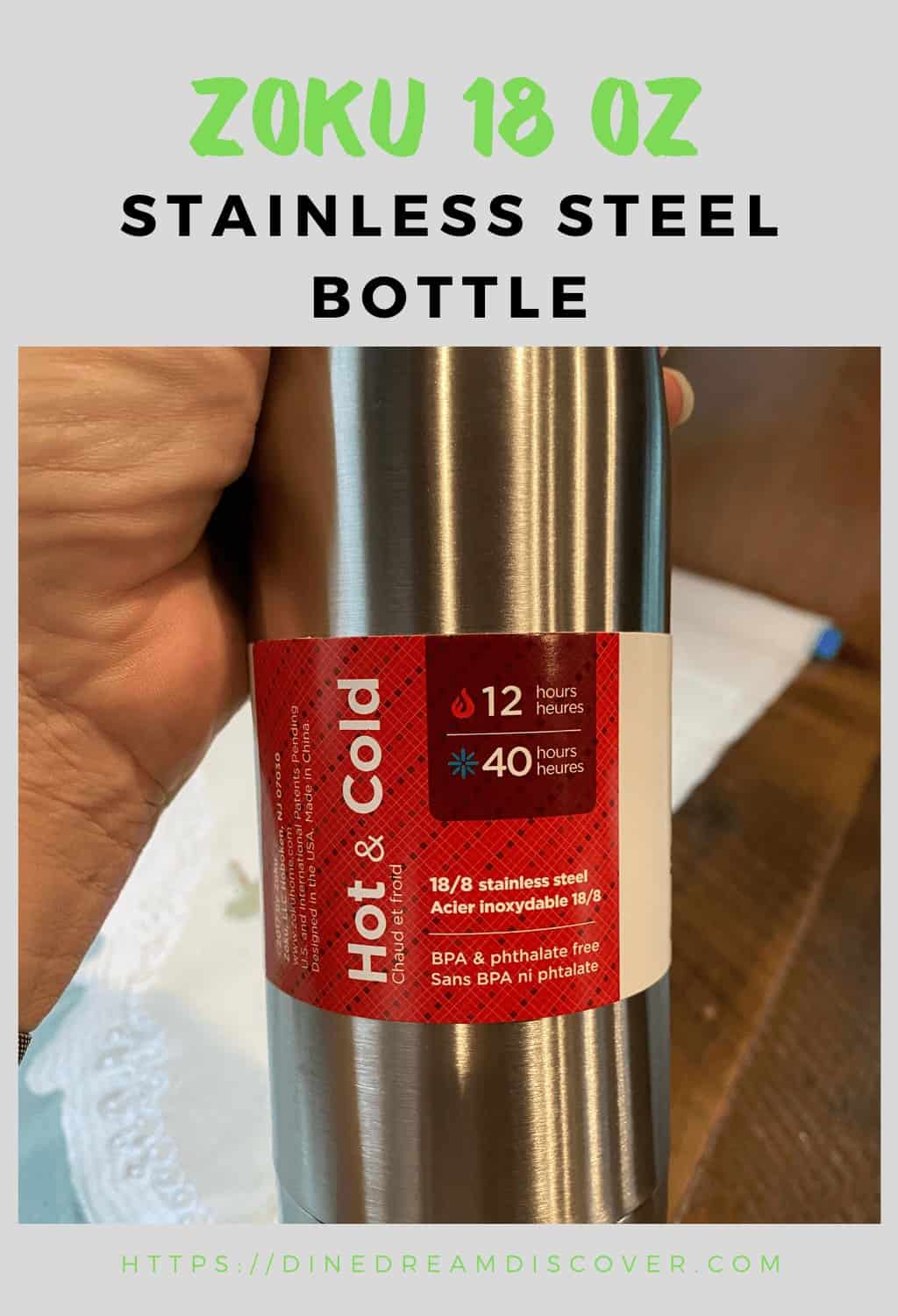 stainless steel hot and cold bottle