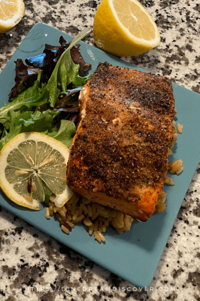 air fryer salmon lemon pepper