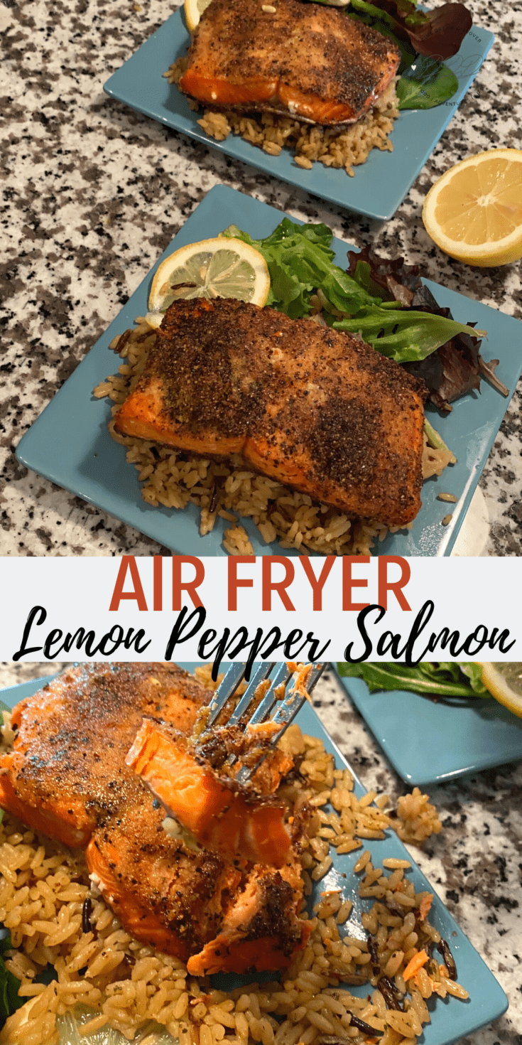 Air Fryer Salmon Lemon Pepper DINE DREAM DISCOVER