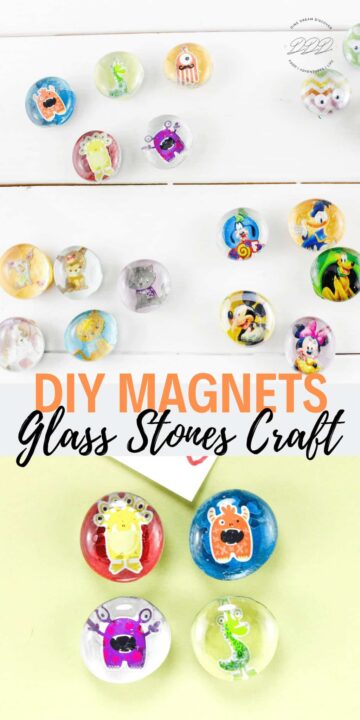 DIY Magnets Glass Stones Craft - Dine Dream Discover