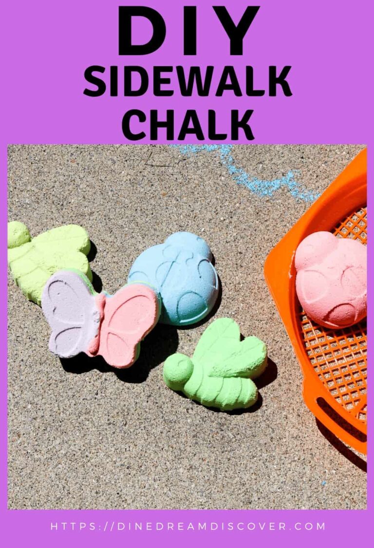 3 Ingredient DIY Sidewalk Chalk Dine Dream Discover