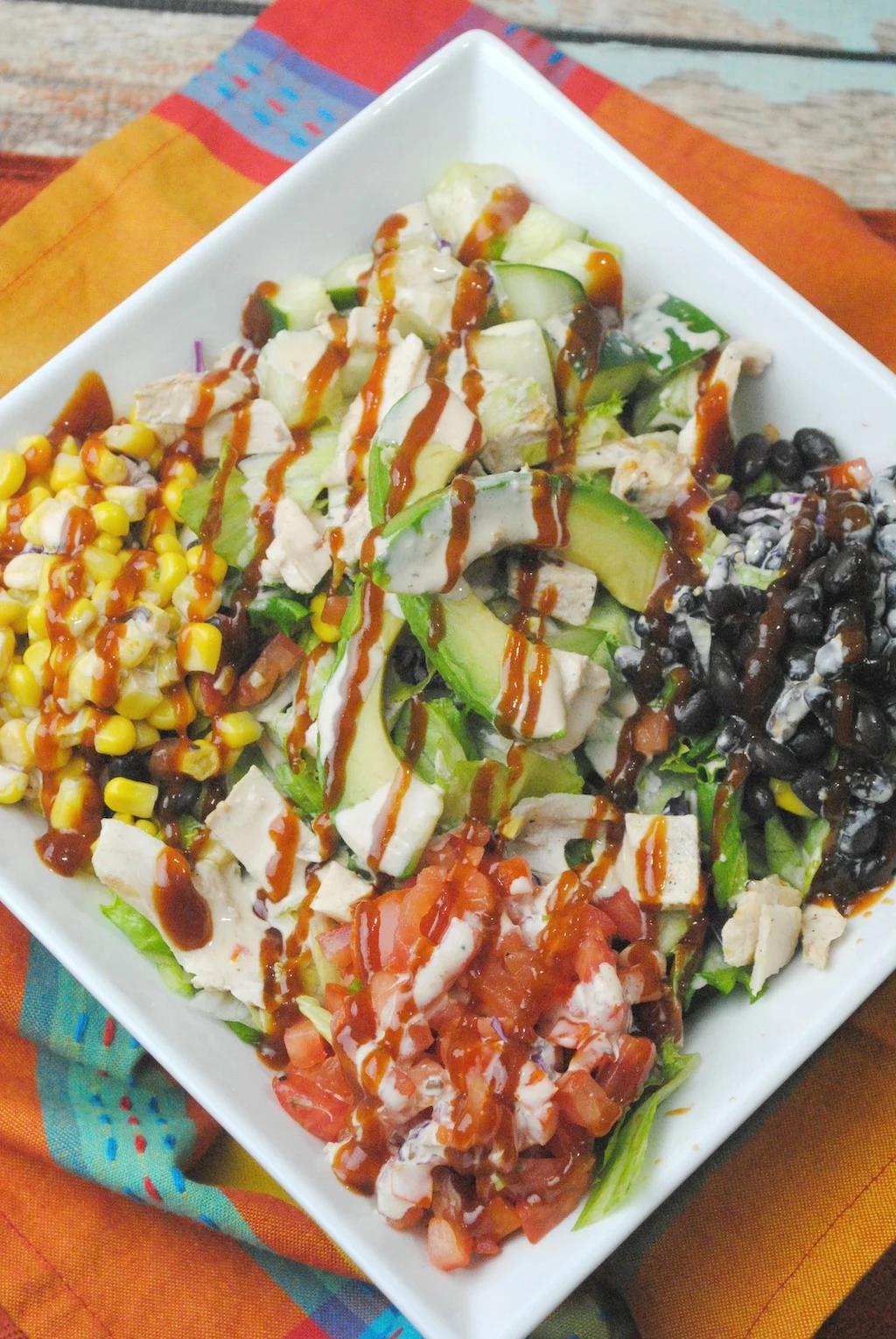 Bbq Ranch Chicken Salad Recipe Dine Dream Discover