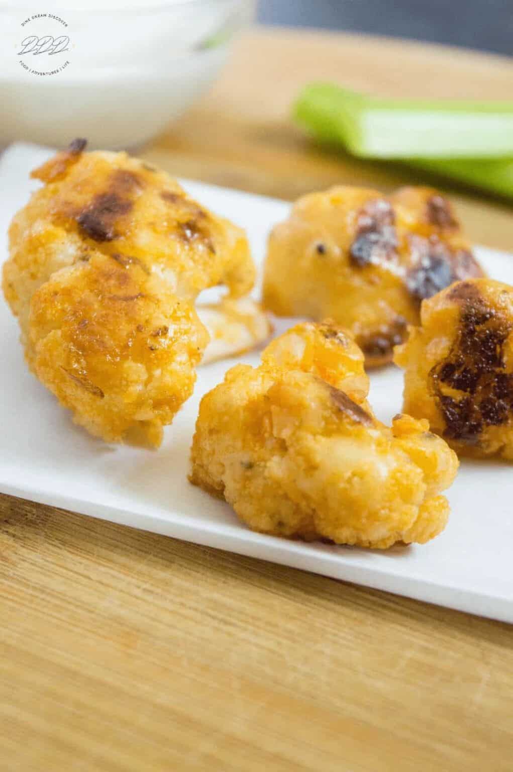 Buffalo Cauliflower Bites Recipe Dine Dream Discover