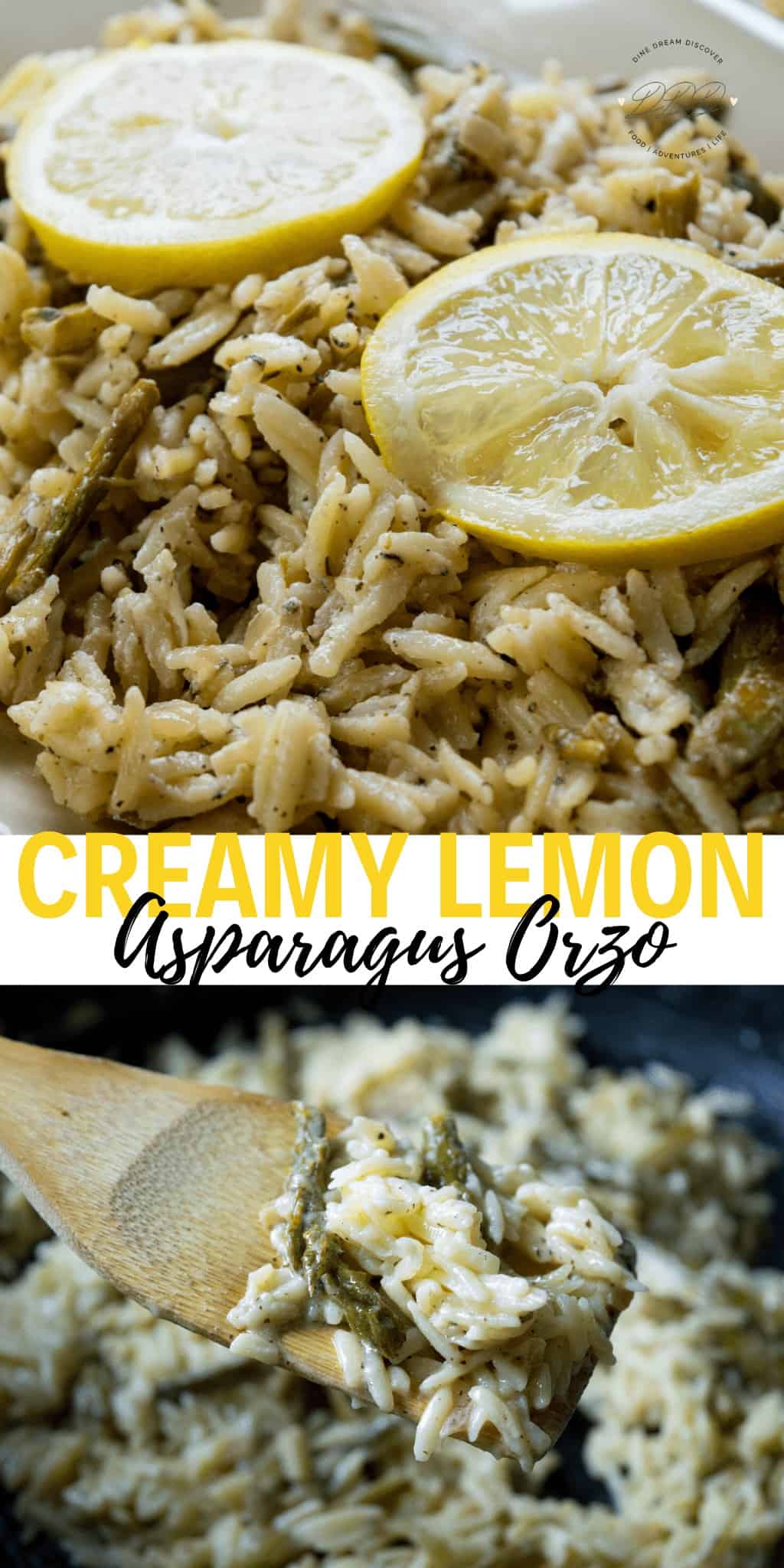 Creamy Lemon Asparagus Orzo Recipe 