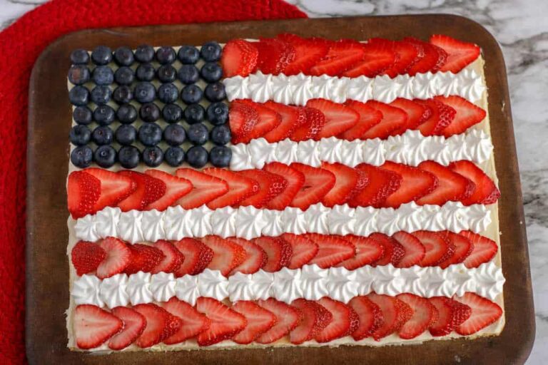 Flag Fruit Pizza Recipe - Dine Dream Discover