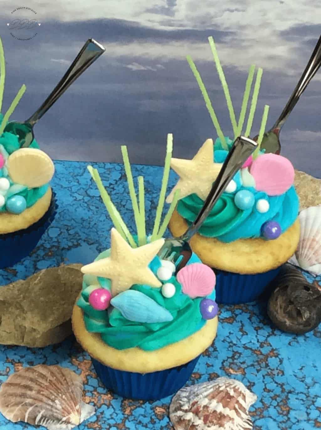 ariel cupcakes