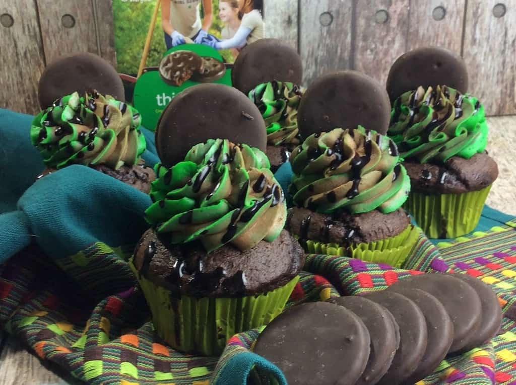 mint chocolate cupcakes Thin Mint Cupcakes