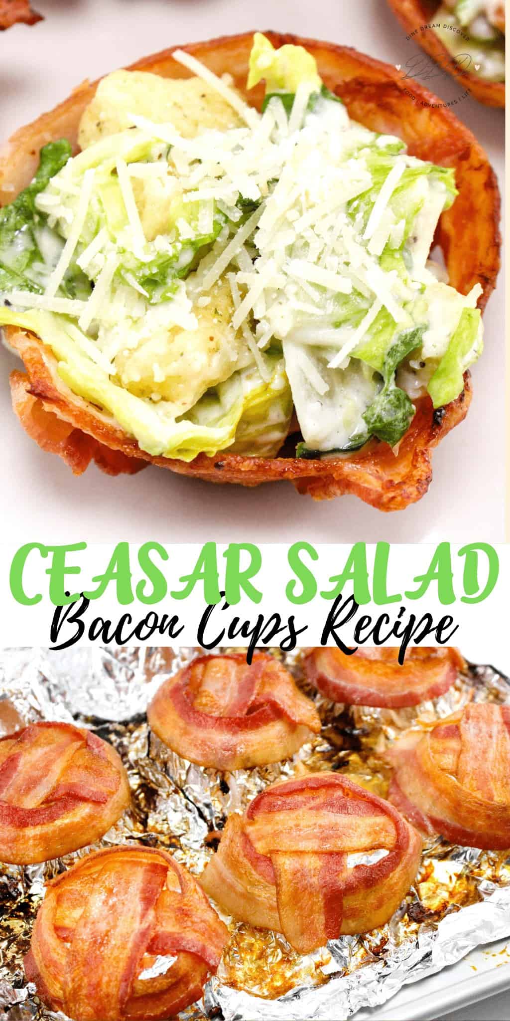 Caesar Salad Bacon Cups Recipe 