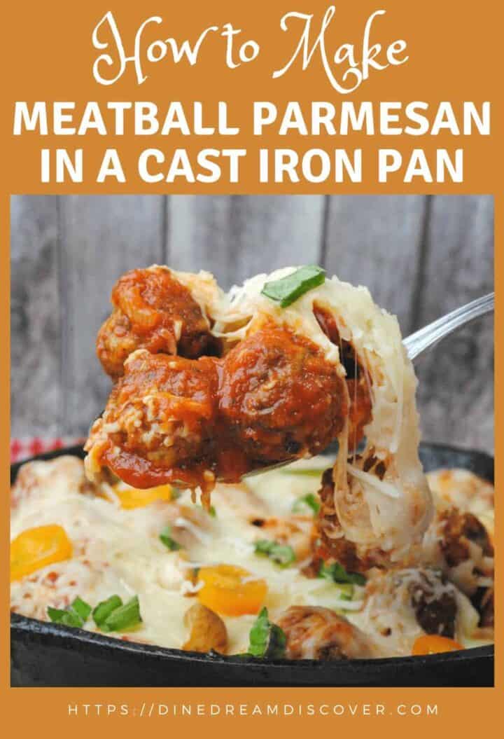 Cast Iron Skillet Meatball Parmesan Dine Dream Discover