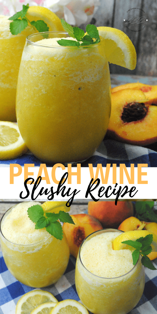 Peach Wine Slushies Recipe DINE DREAM DISCOVER