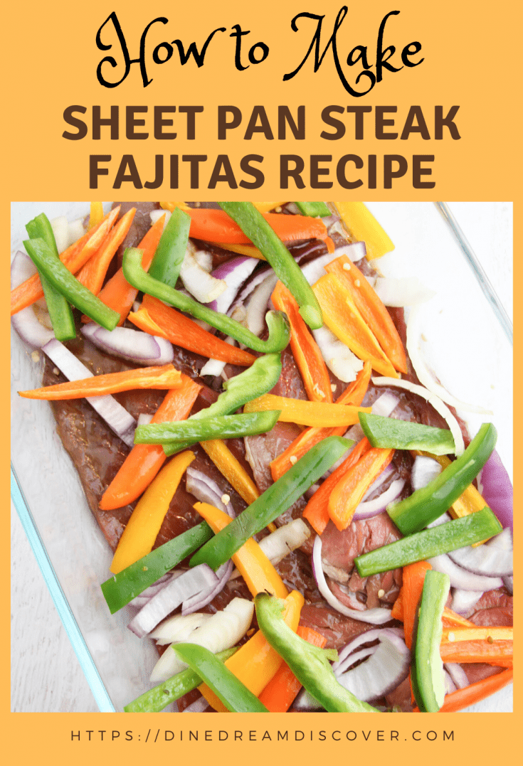 sheet pan steak fajitas six sisters