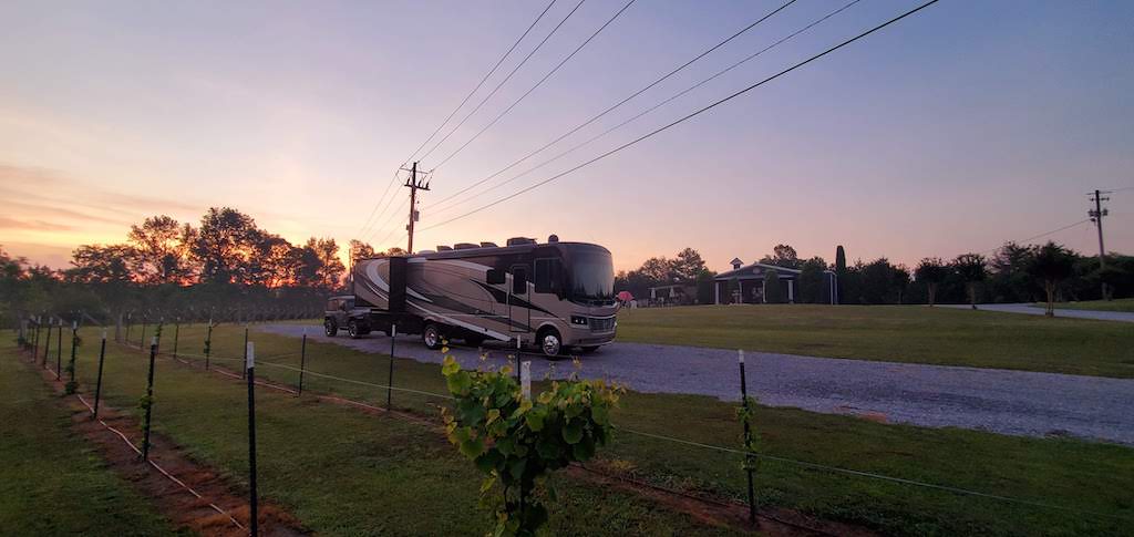 parking at corbin farms winery