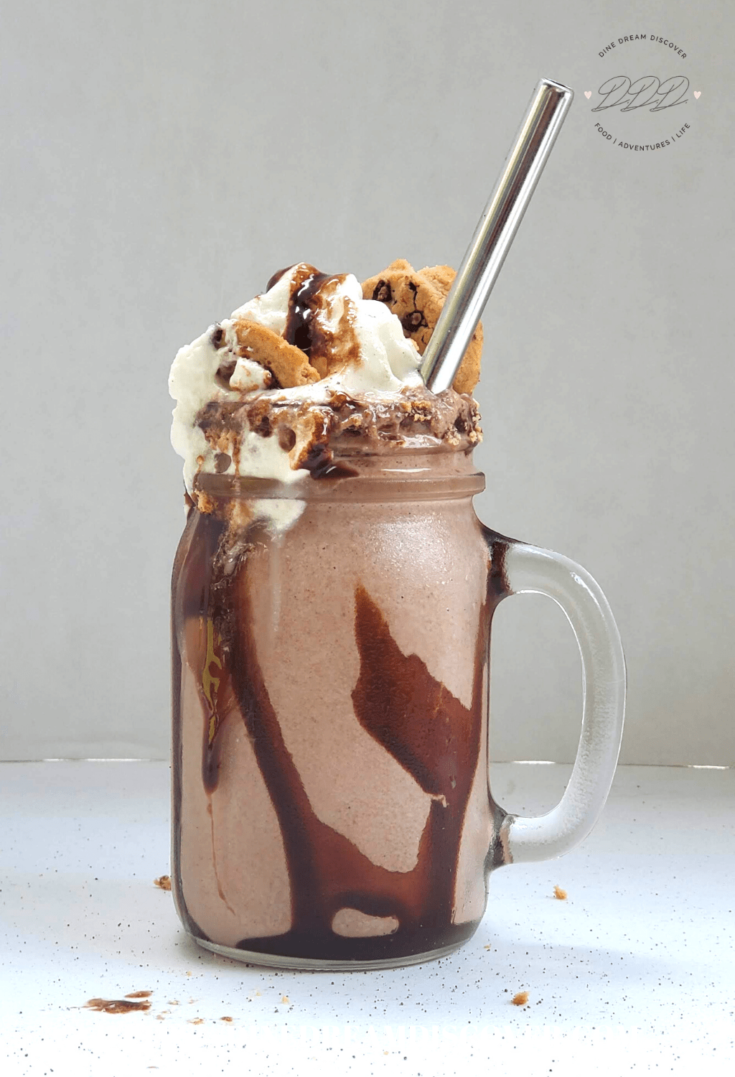 Chocolate Chip Cookie Milkshake | Dine Dream Discover