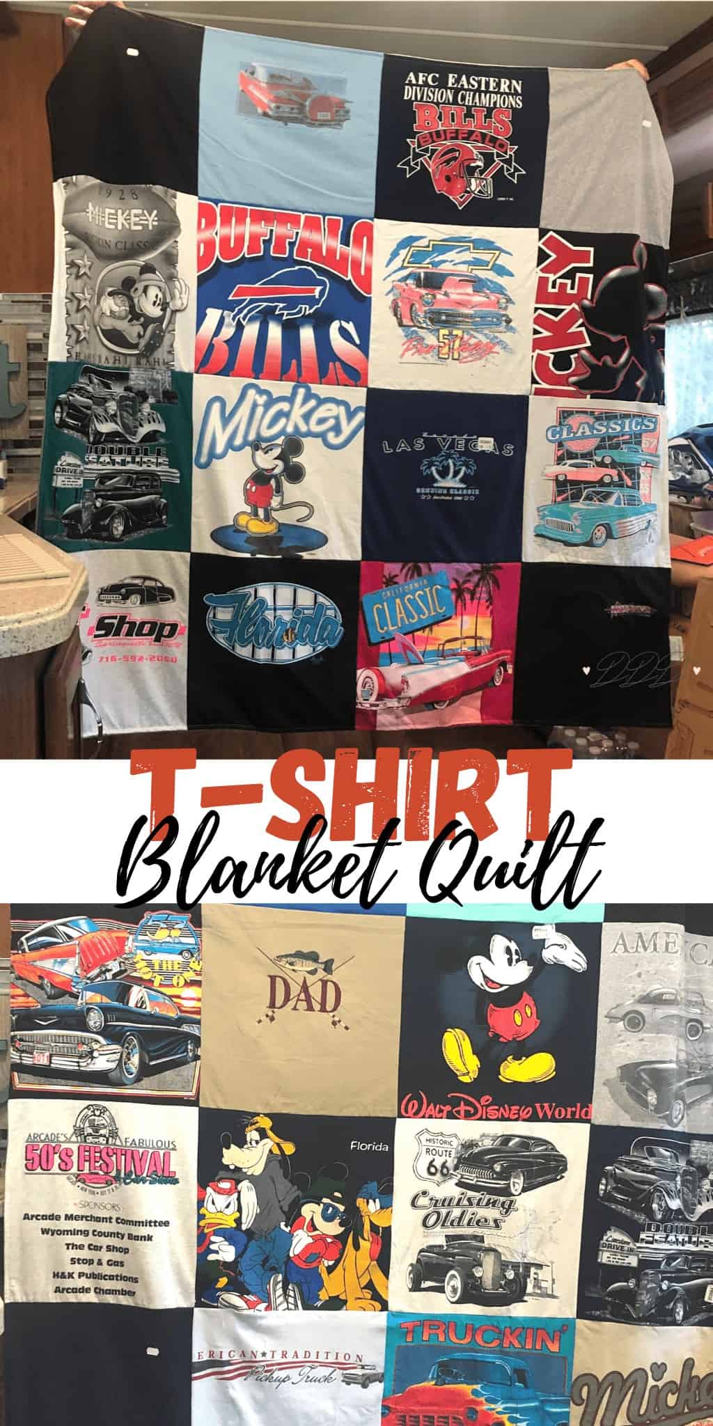 t-shirt blanket keepsake quilt