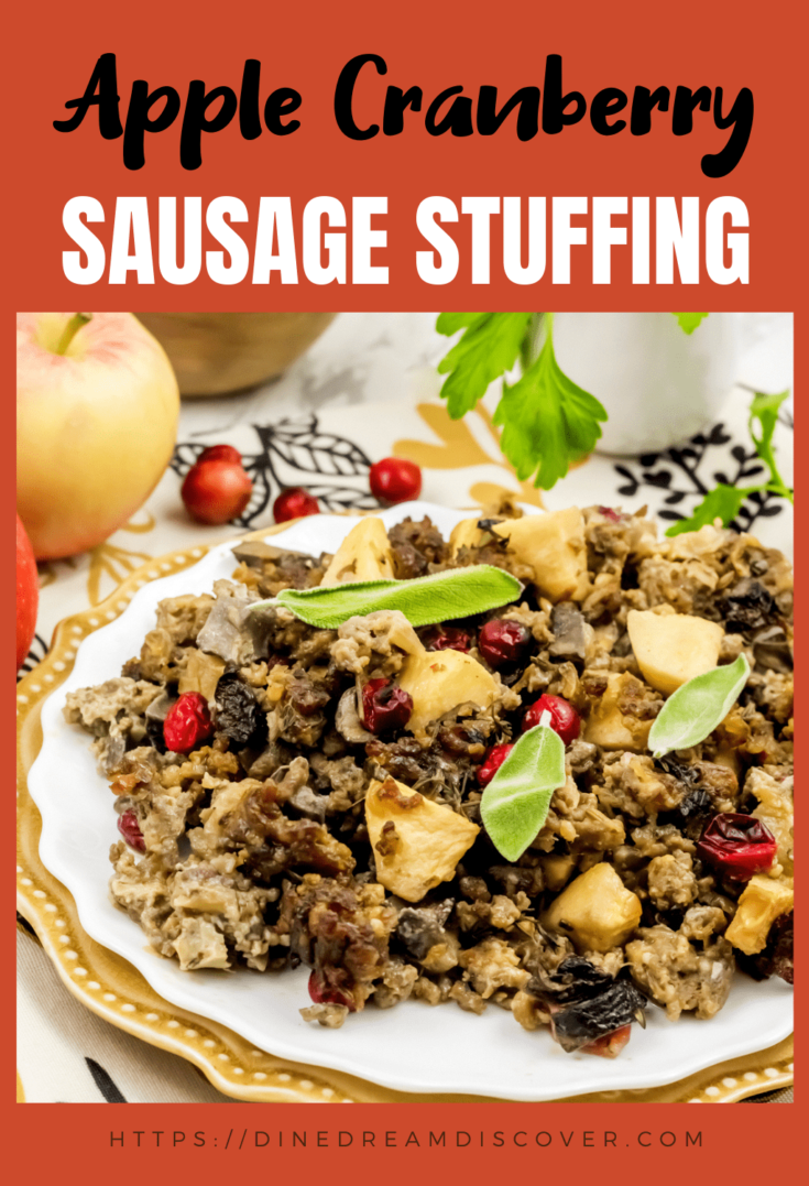 Paleo Apple and Cranberry Sausage Stuffing