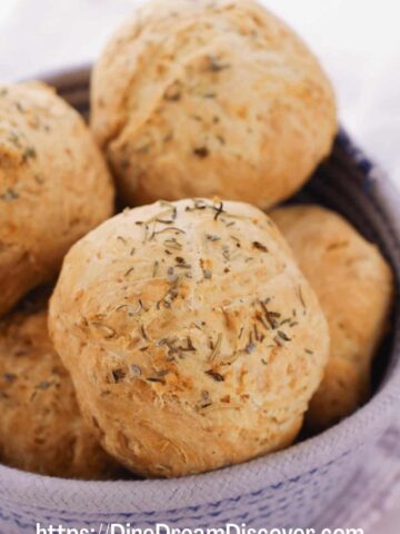 italian bread with cheese inside