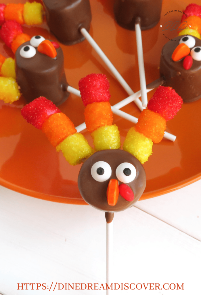 Marshmallow Turkey Pops Dine Dream Discover