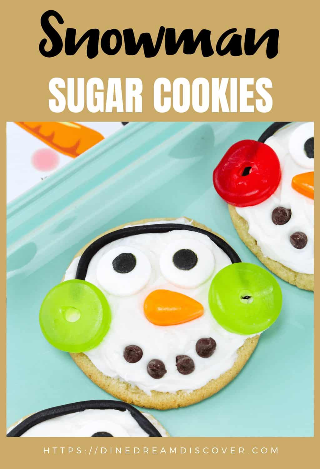 Snowman Sugar Cookies