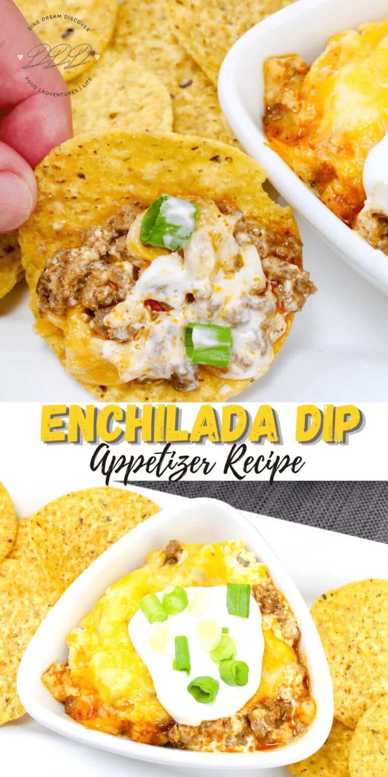 Cheesy Enchilada Dip Recipe Dine Dream Discover