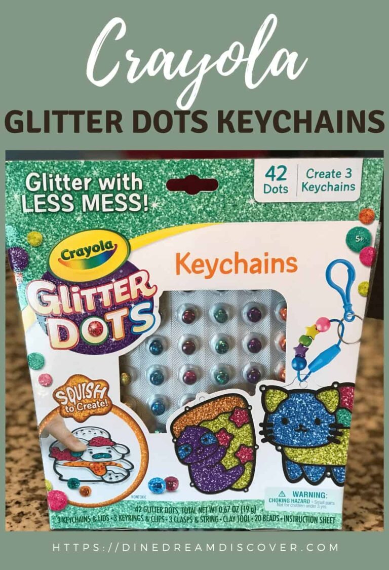 Crayola Glitter Dots Keychains Dine Dream Discover