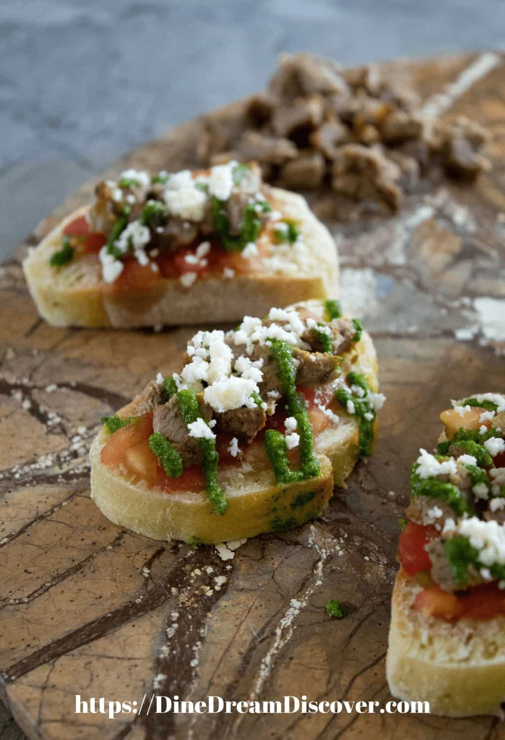 steak bruschetta