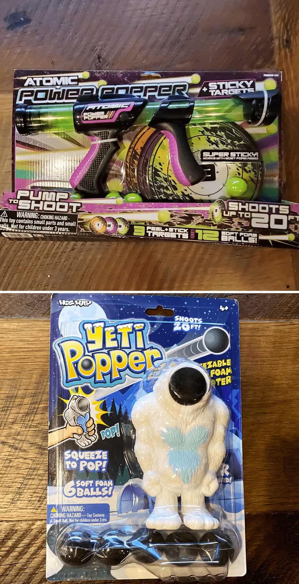  atomic power popper with sticky target