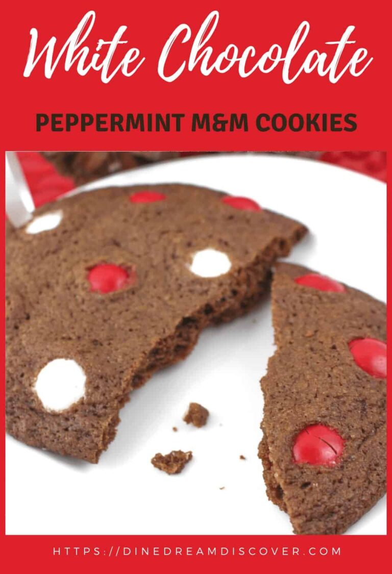 White Chocolate Peppermint M&M Cookies