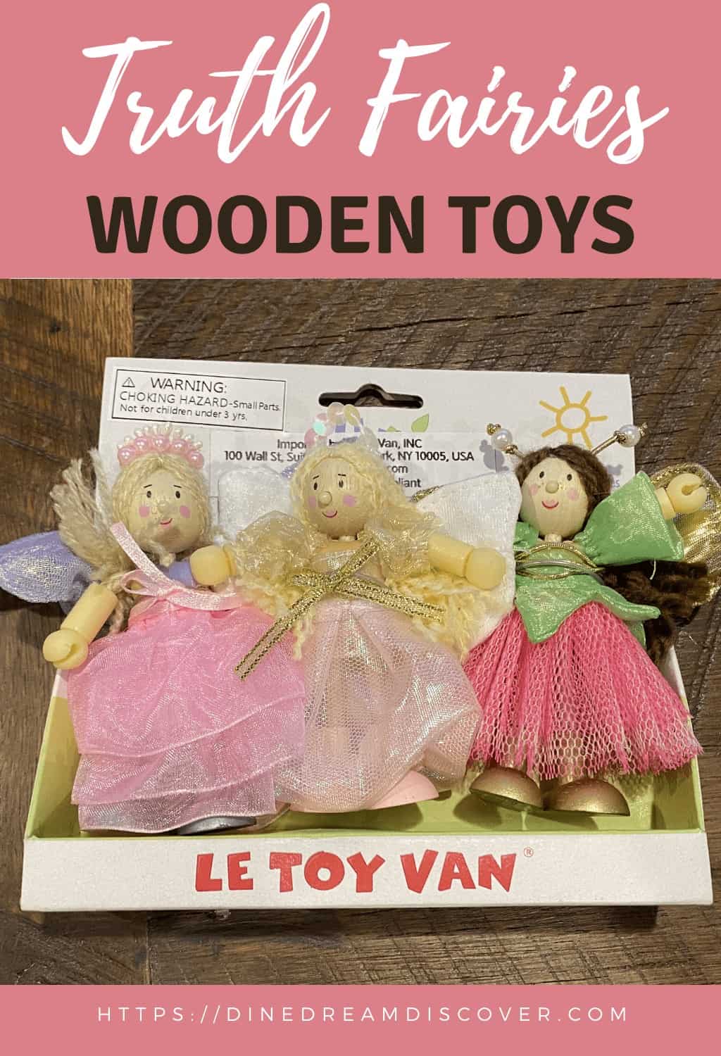 Kid Powered Truth Fairies Wooden Toys 