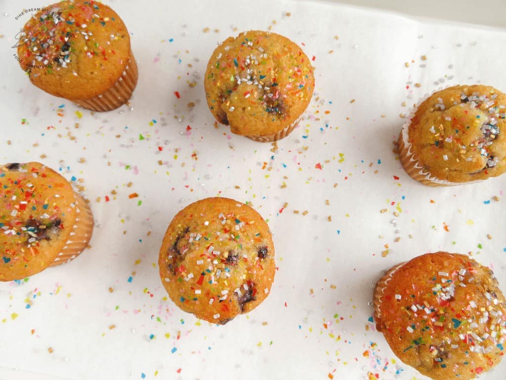 glitter muffins